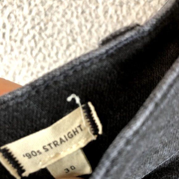 Madewell 90s Straight Women's Jeans size 30x31 Black - Picture 3 of 6